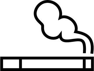 Icône représentant une cigarette. 